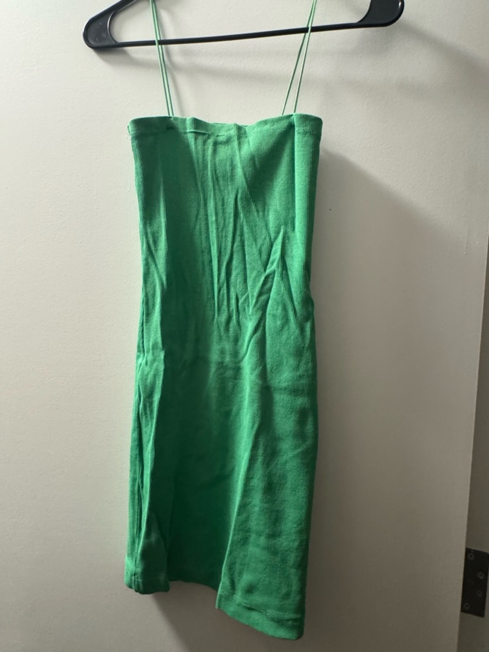 Zara Emerald Strapless Mini Dress with Thin Straps